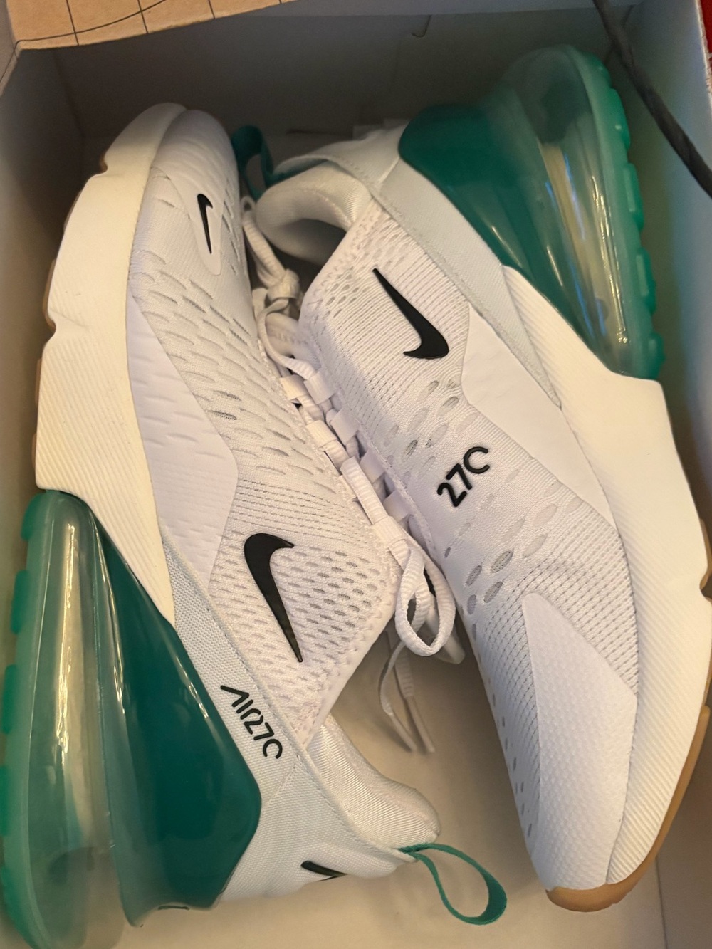 Nike Air Max 270 White/Green Sneakers